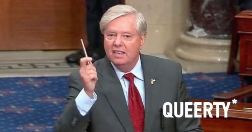 Lindsey Graham proudly votes against “gay marriage” bill and internet tells him to sit back down