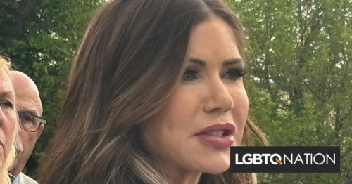 Cruel Kristi Noem says it's not her problem if a gay hairdresser she sent to a prison camp is dead - LGBTQ Nation