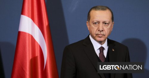 Turkish president complains that UN’s decorations are too “LGBT” but they weren’t gay at all