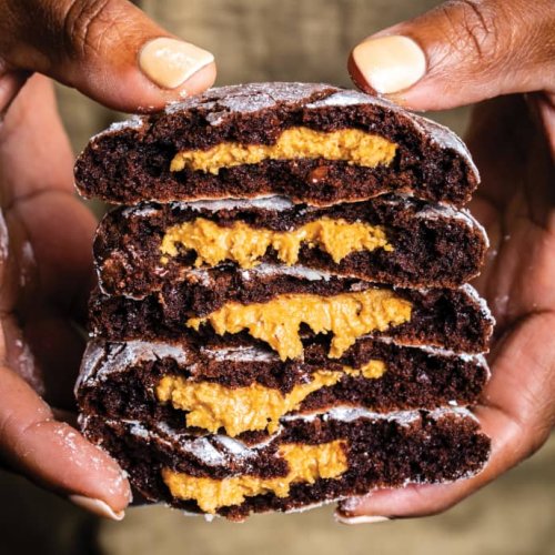 Peanut Butter–Stuffed Chocolate Cookies