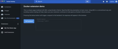 How to Build a Docker Extension From the Scratch