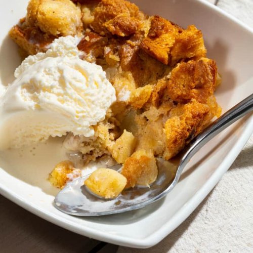 Double-Apple Bread Pudding