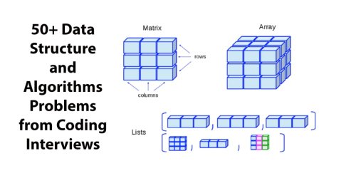 50+ Data Structure and Algorithms Problems from Coding Interviews