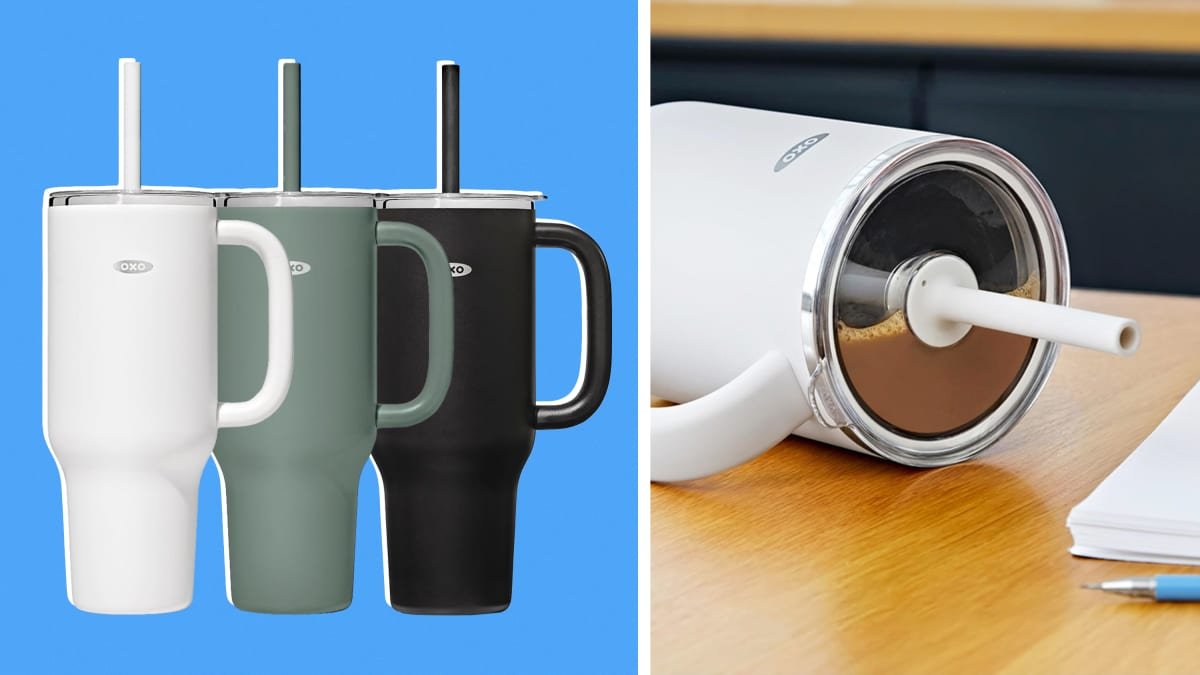 Oxo's new spill-proof 40 oz. tumbler is made for travel and keeps drinks at temperature
