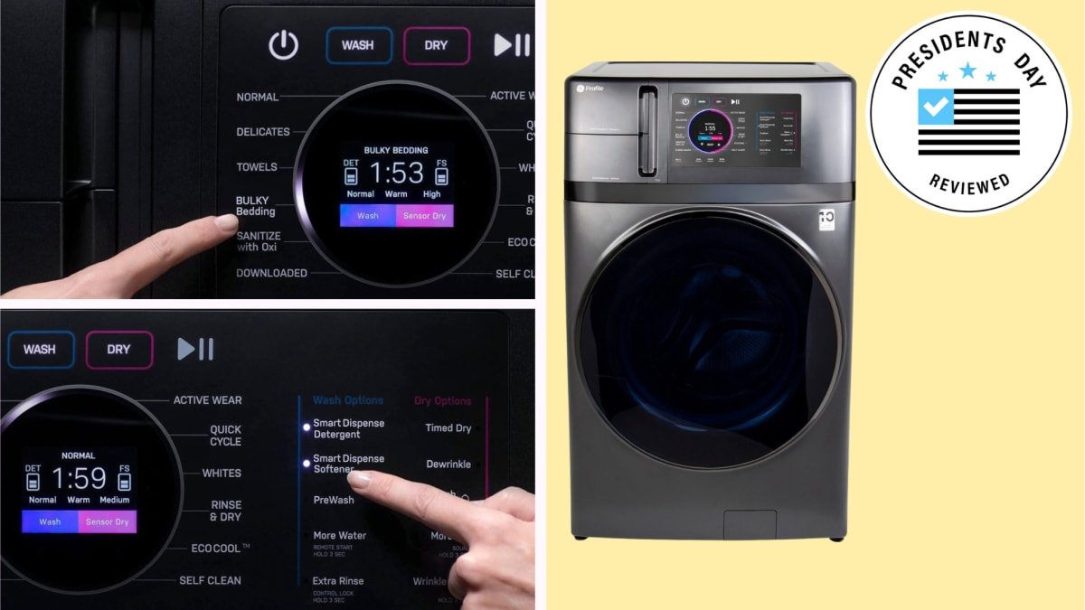 Save 26% on the GE Profile washer dryer combo at Best Buy