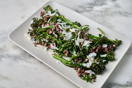 Broccolini with Olive-Herb Tapenade