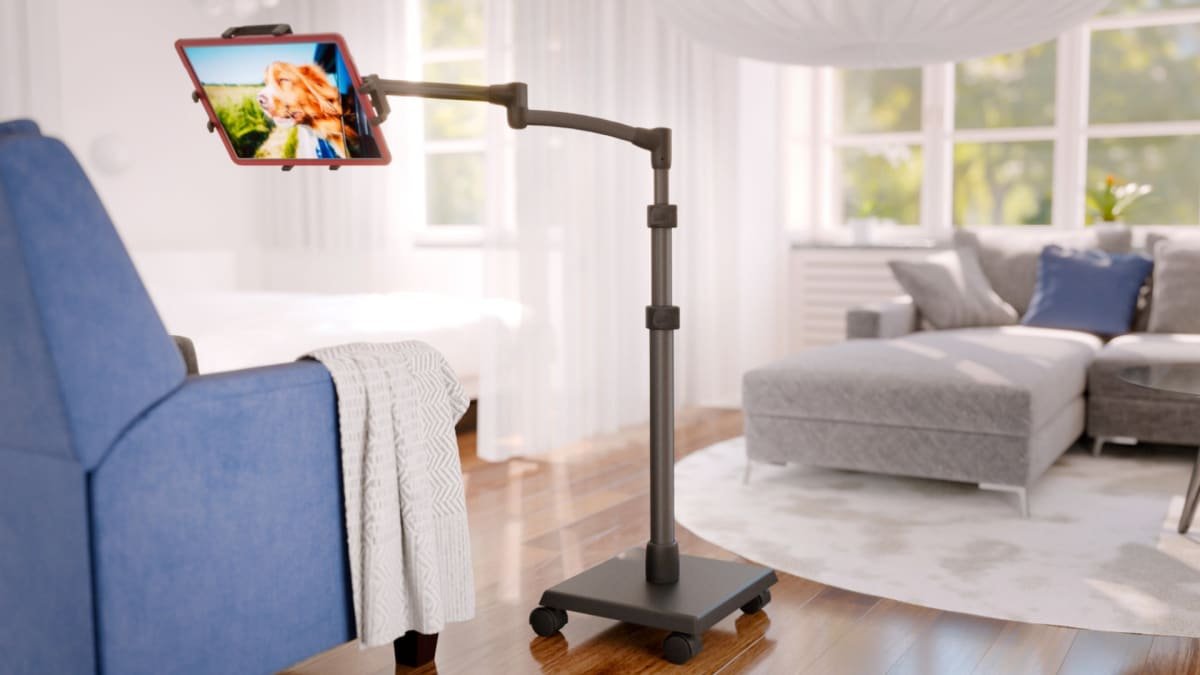 This tablet stand makes working from home with chronic pain more comfortable