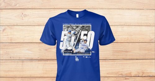 Los Angeles Dodgers Shohei Ohtani 50-50 Club Shirt