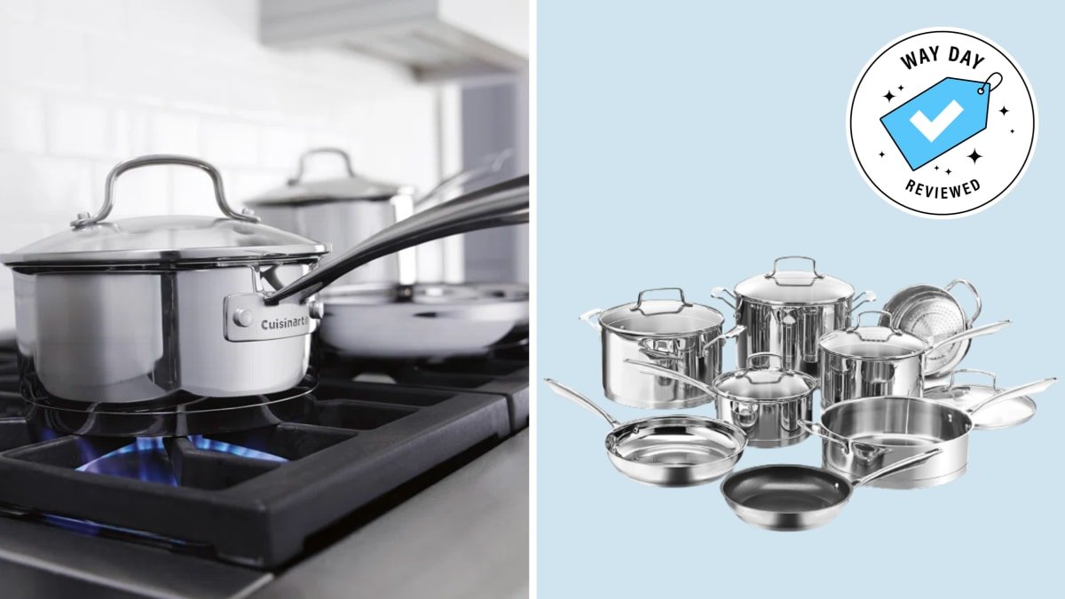 Prep for Turkey Day with 70% off a Cuisinart cookware set at Wayfair