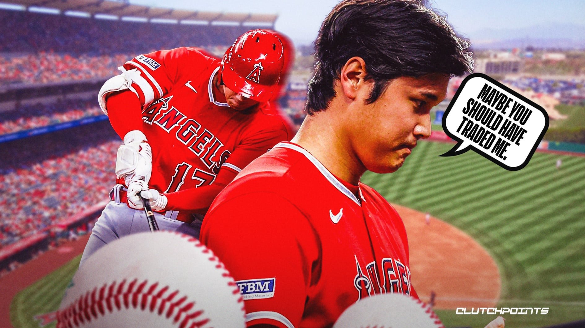 Shohei Ohtani's locker at Angel Stadium cleared out; will miss the