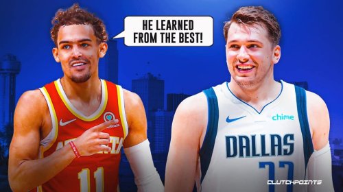 Trae Young reacts to Mavs star Luka Doncic utterly demolishing Devin Booker, Suns