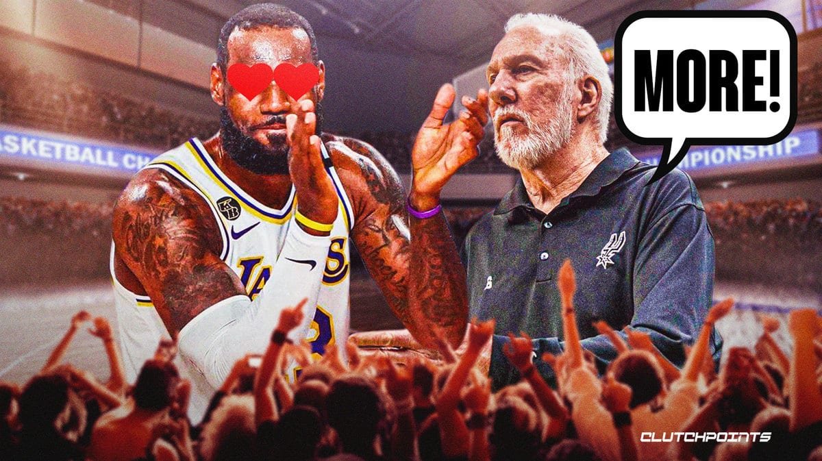LeBron James reacts to Gregg Popovich's 5-year, $80 million contract  extension with Spurs | Flipboard