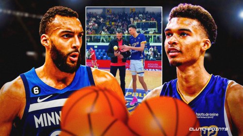 Victor Wembanyama Towering Over Rudy Gobert Has Twitter Going Wild ...