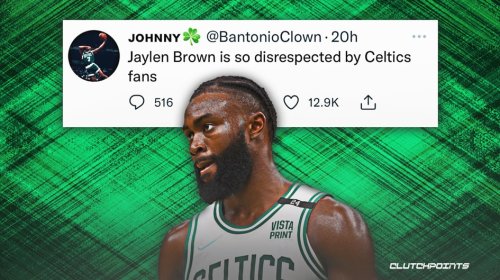 Jaylen Brown is taking note of disrespect from Celtics fans after NBA Finals loss