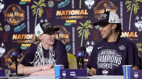 UConn women’s basketball star Azzi Fudd’s appearance at Wings game draws massive line of fans