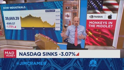 Apple has done so much to create new jobs here, just not manufacturing jobs, says Jim Cramer