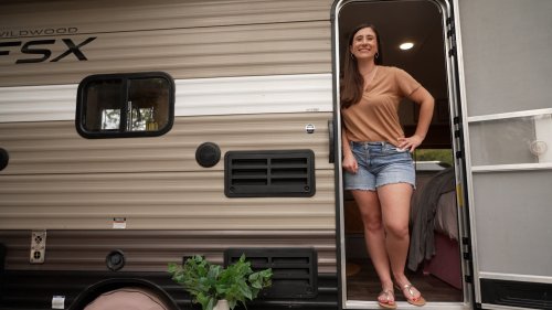 ‘I love everything about it:’ 38-year-old only spends $792 a month to live in a 160 sq. ft. RV