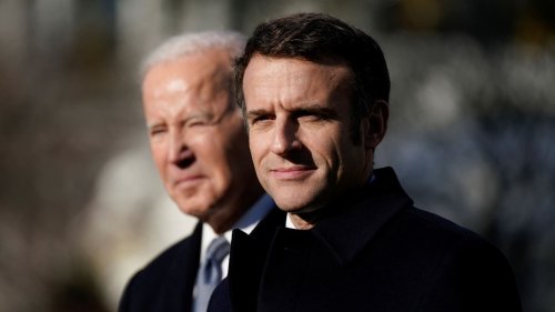 In Biden's first state visit, French President Macron says U.S. must stand with democracies amid Russian aggression