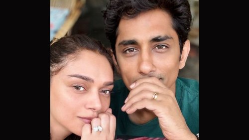 Actor Aditi Rao Hydari confirms engagement with Siddharth, couple shows rings