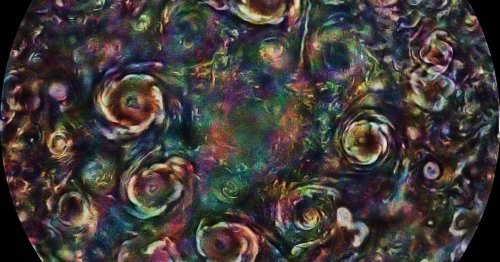 NASA highlights psychedelic cyclones of Jupiter in wild image