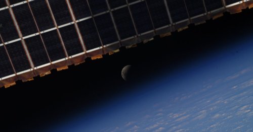 See Astronaut's Sublime Shot of Total Lunar Eclipse Snapped From the ISS