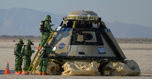 Boeing Starliner Completes Space Station Test Flight With Parachute Touchdown in the Desert