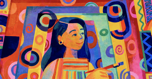 Google Doodle fetes Pacita Abad, Philippine artist and activist known for bold colors