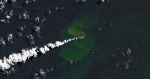 Satellite Spots New Island Forming in Pacific as Underwater Volcano Spews Lava