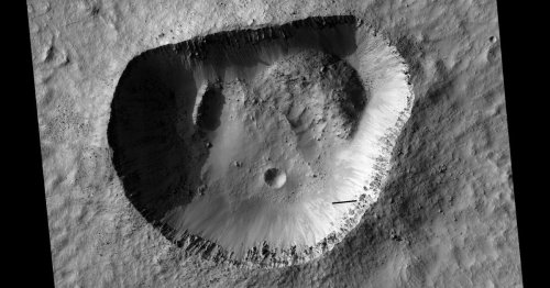 Funky Mars Impact Crater Defies Expectations With Its Odd Shape