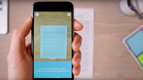 Turn your phone into a document scanner for free