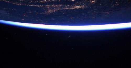 NASA astronaut captures view of rare bright comet Neowise from ISS