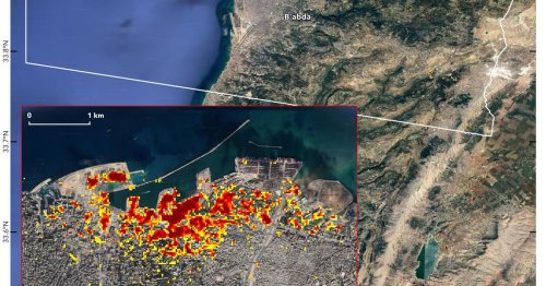 NASA maps the damage from the Beirut explosion