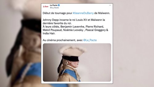Johnny Depp : une première photo de l'acteur en Louis XV dévoilée