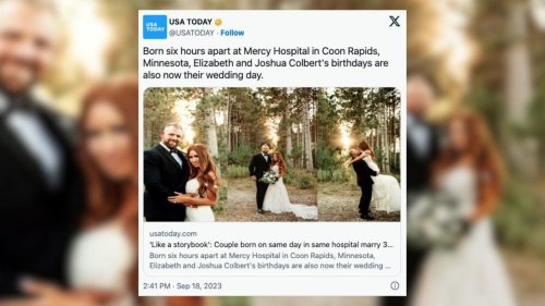Etats-Unis : un couple né le même jour dans le même hôpital se marie 35 ans plus tard
