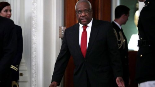 Clarence Thomas breaks silence on bench during Supreme Court's first remote oral argument