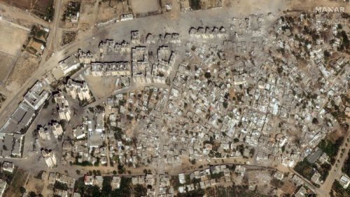 Before and after satellite images show destruction in Gaza
