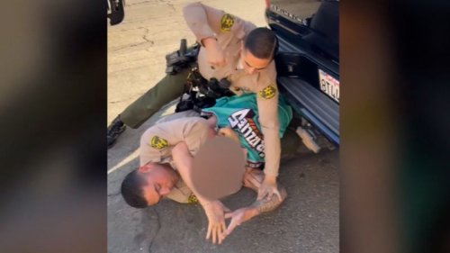 Sheriff’s deputies seen on camera punching and holding down amputee