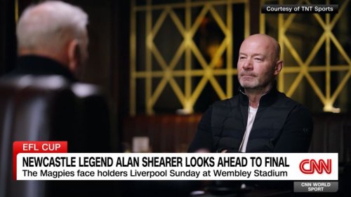 Newcastle legend Alan Shearer looks ahead to final