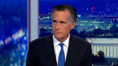 Sen. Romney was asked if he’ll vote for Trump over Biden. Hear his response