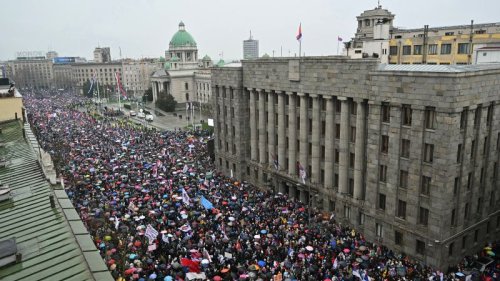 Over 100,000 people rally in massive anti-corruption protest against Serbian government