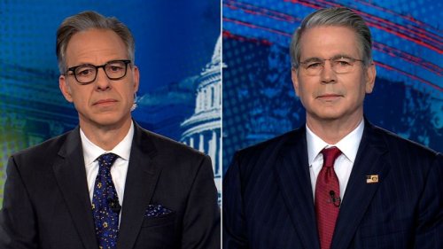 ‘That’s a bill that could come due’: Tapper questions Treasury secretary on Qatar jet