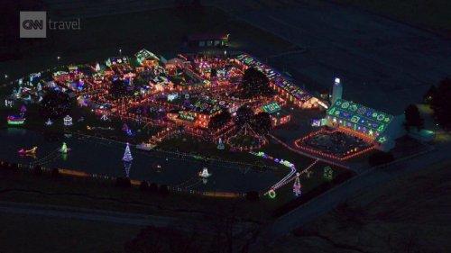 This is what a million Christmas lights look like