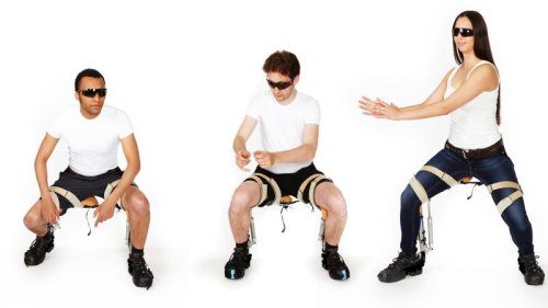 The Chairless Chair, an invisible chair that you can wear