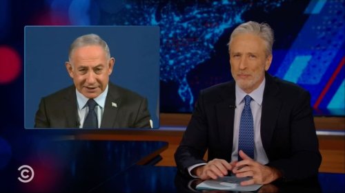 Hear Jon Stewart’s solution to end war in Gaza