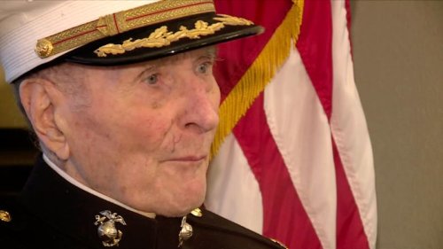 A 104-year-old Marine Corps veteran is asking people to send him Valentine’s Day cards