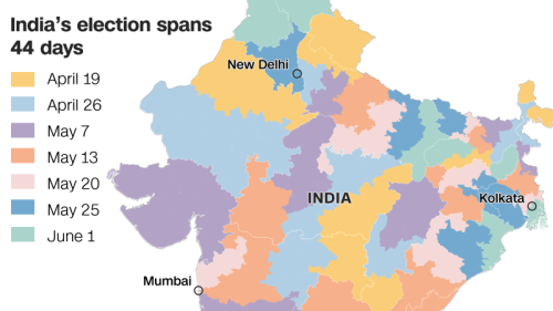 India election: A visual guide to voting in the world’s largest democracy