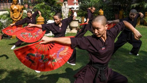 Kung Fu Nuns in Nepal boost their health in the fight for women’s rights