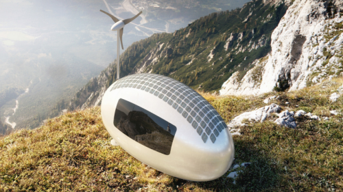 Egg-shaped home powered by sunlight and wind lets you live anywhere