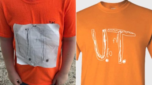 He was bullied for his homemade University of Tennessee T-shirt. The school just made it an official design