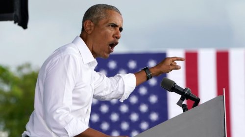 Obama in Florida: Trump’s tough guy schtick is a fraud